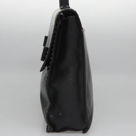 CELINE Hand Bag Leather Black - Picture 4 of 13